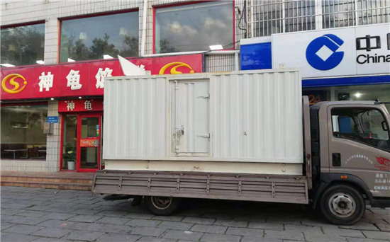 哈密出租发电机施工案例